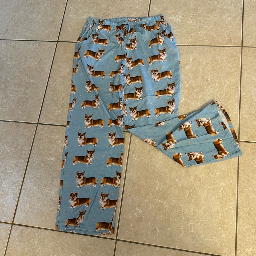 Comfies Size XL corgi pajama pants